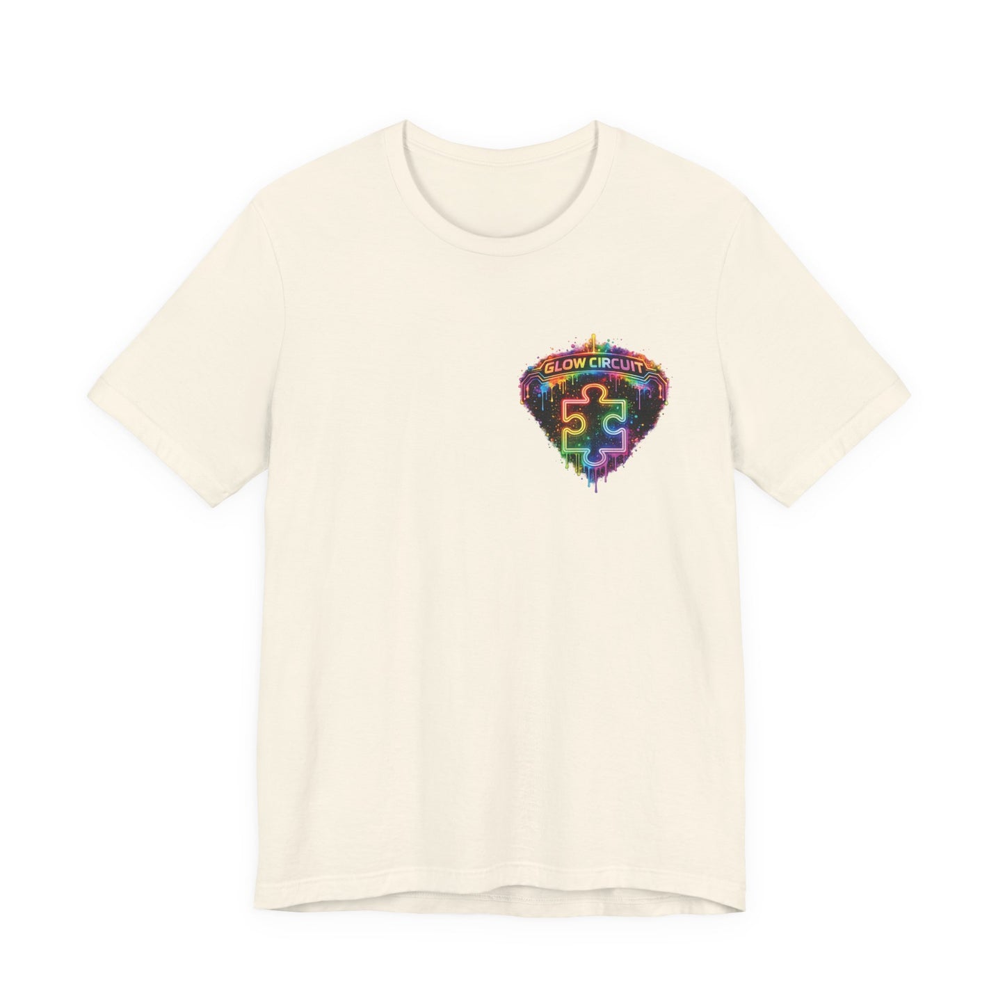 Neon Paint Drip Heart T‑Shirt