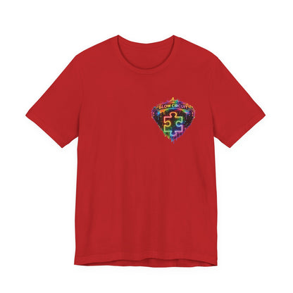 Neon Paint Drip Heart T‑Shirt