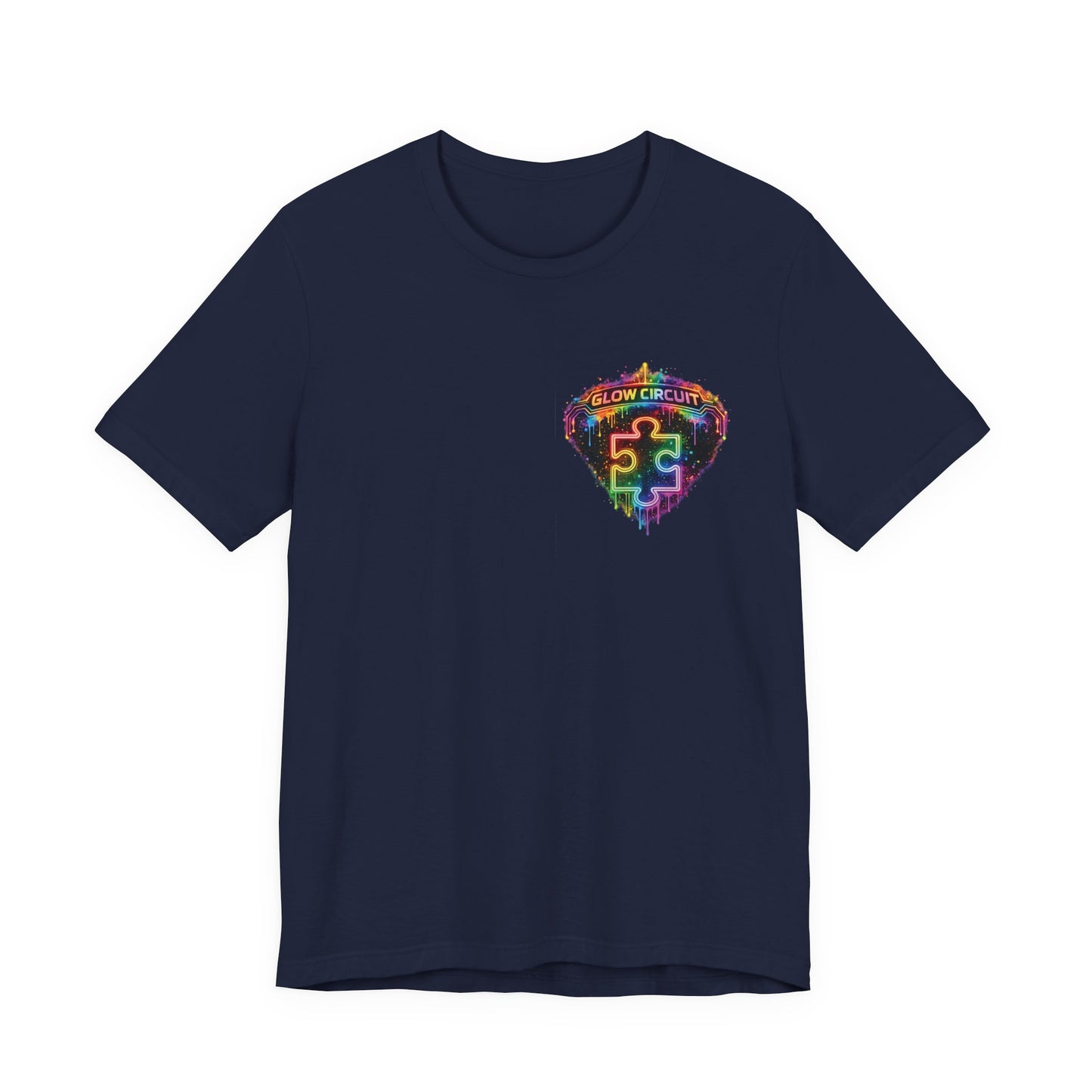 Neon Paint Drip Heart T‑Shirt