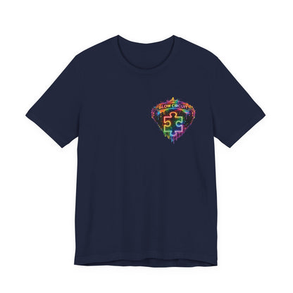 Neon Paint Drip Heart T‑Shirt